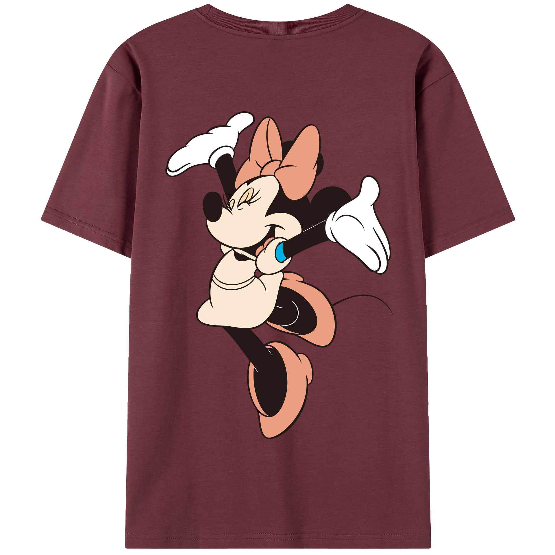 （画像用） ミッキーマウス Mickey Mouse 綿100％半袖Tシャツ（背面プリント）